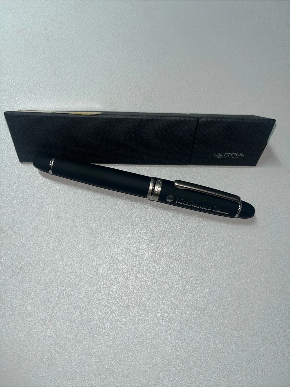 Moleskine Black Notebook with Matching Bettoni Black Pen